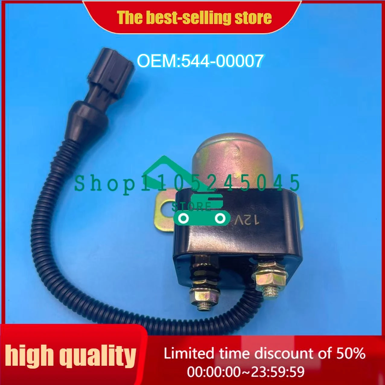 

544-00007 54400007 Реле стартера 12 В для экскаватора DX225LL DX210 DL160 DL200 DL300