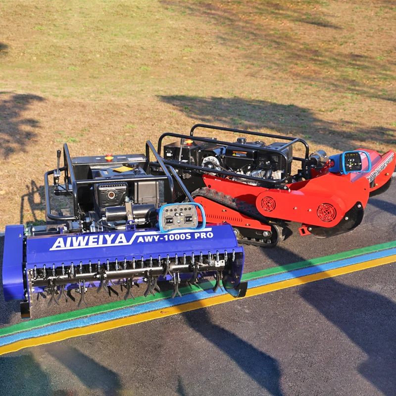 

High Quality Cordless Lawn Mowing Robot Optional Engine Petrol /Diesel All Terrain RC Lawn Mower for Garden