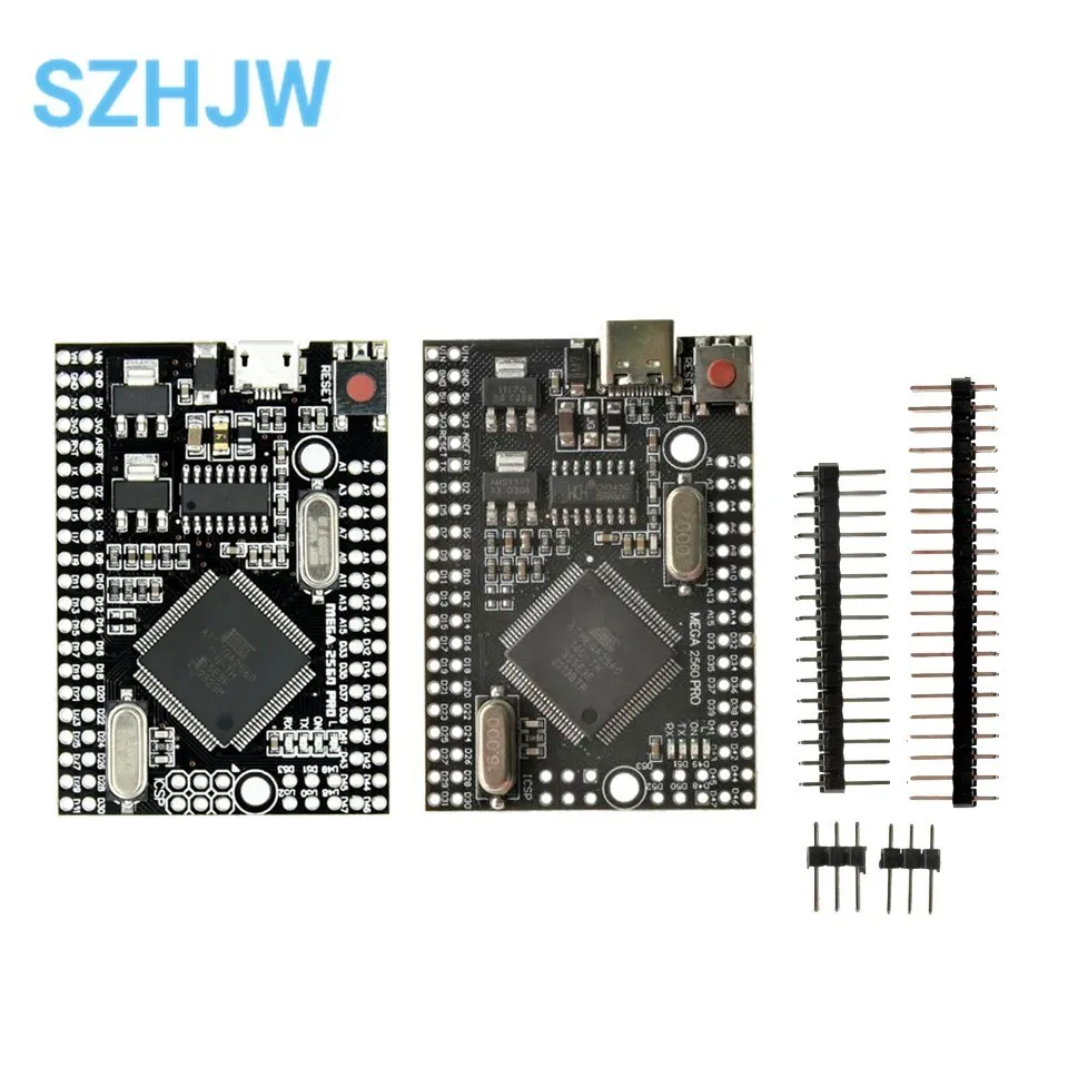 Mega2560 Mega 2560 PRO MINI 5V (Embed) CH340G ATmega2560-16AU MICRO TYPE-C with male pinheaders Compatible for arduino Mega