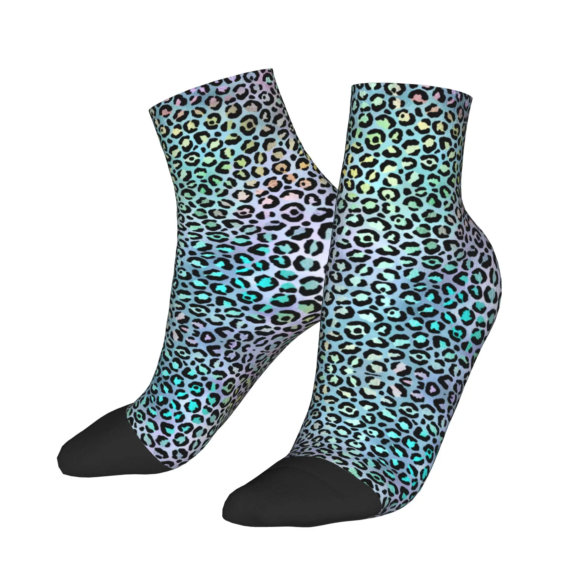 

Unisex Men Socks The Leopard Design Funny Soft Breathable Ankle Sock Autumn Graphic Climbing Anti Bacterial Socks