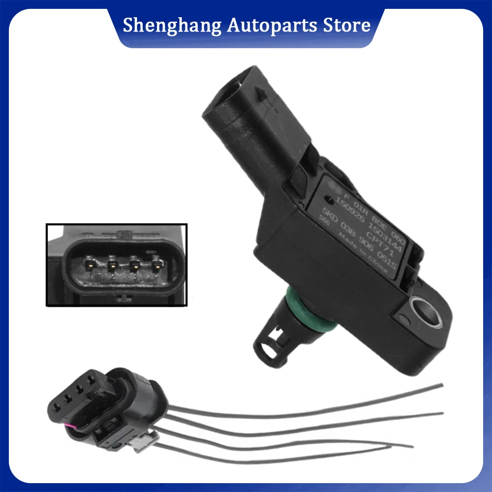 

038906051S Intake Air Pressure Sensor MAP Sensor For Audi A6L Q5L Q3 A3 A4L VW Passat Tharu Teramont Golf Skoda Kodiaq Superb