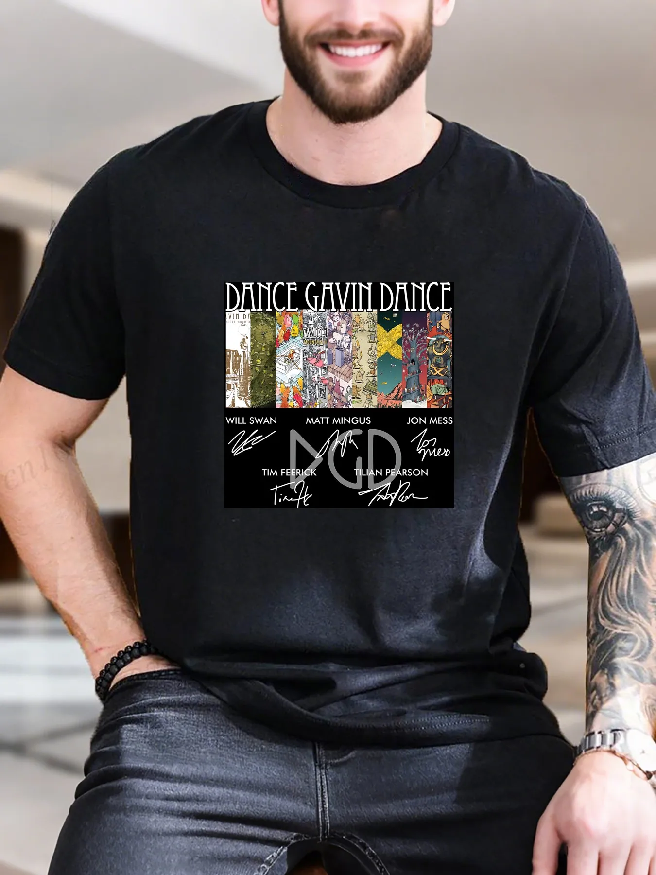 

New Arrival Fashion Men's Printed Short Sleeve T-Shirt 100% Cotton Comfortable Casual Tee with Creative Character Pattern Trendy