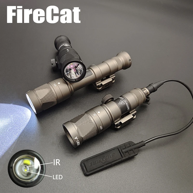 M300V M600V IR Light White LED Light  Output with Remote Pressure Switch Scout Weapon Light Rifle Hunting 20mm Rail