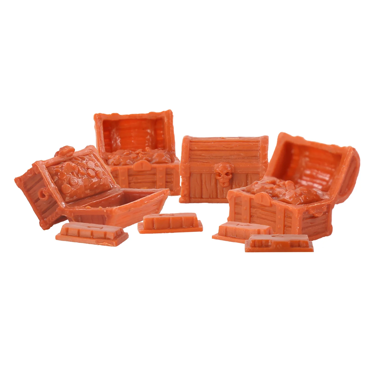 صندوق مجوهرات مصغر، صندوق كنز صغير لزينة بيت الدمية، لعبة مغامرة القراصنة