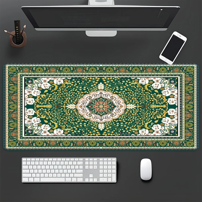 Übergroßes Multi-Modell-Gaming-Mauspad im persischen Teppich-Stil, PC-Player, Gummitastatur, Bürozubehör, Kissen, Teppich, Matte, Teppich