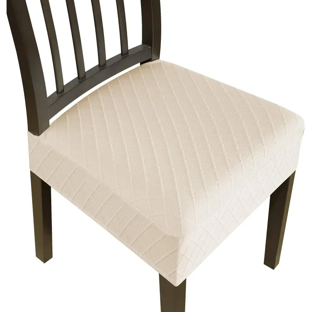 

Dining Chair Covers,Seat Covers for Dining Room Chairs Set of 4,Stretch Jacquard Kitchen Chair Covers,Removable Washble Dining R