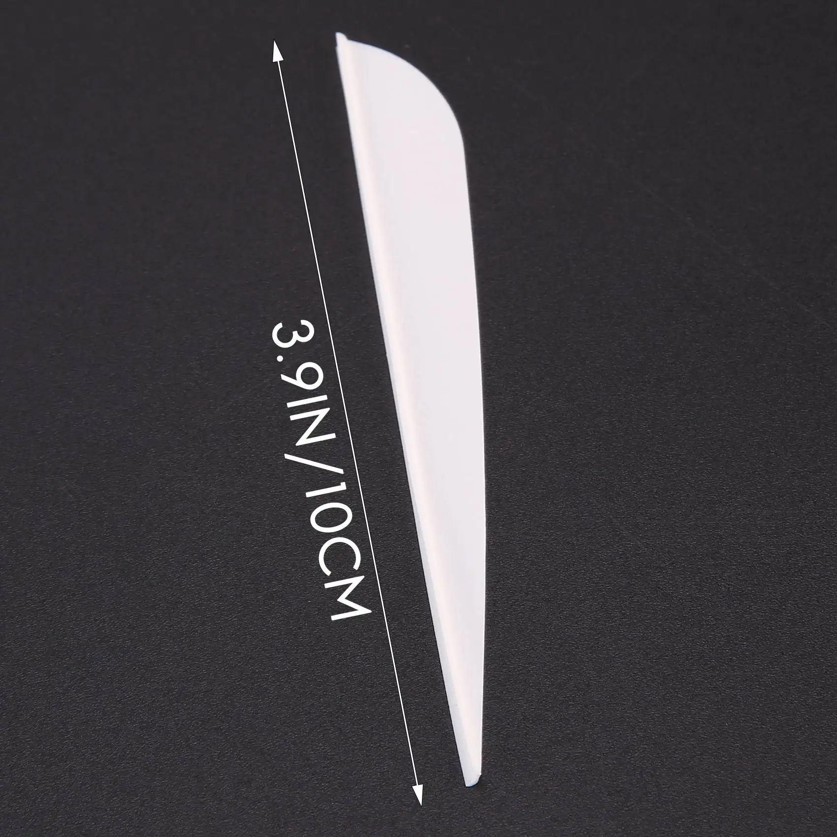 A88M سهام ريشة بلاستيكية 4 بوصة لسهام الرماية DIY 50 عبوة (أبيض)