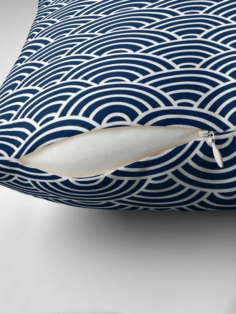 Seigaiha // Japanese Collection Throw Pillow Sofa Cushion Cover Pillowcases For Pillows Pillow Decor