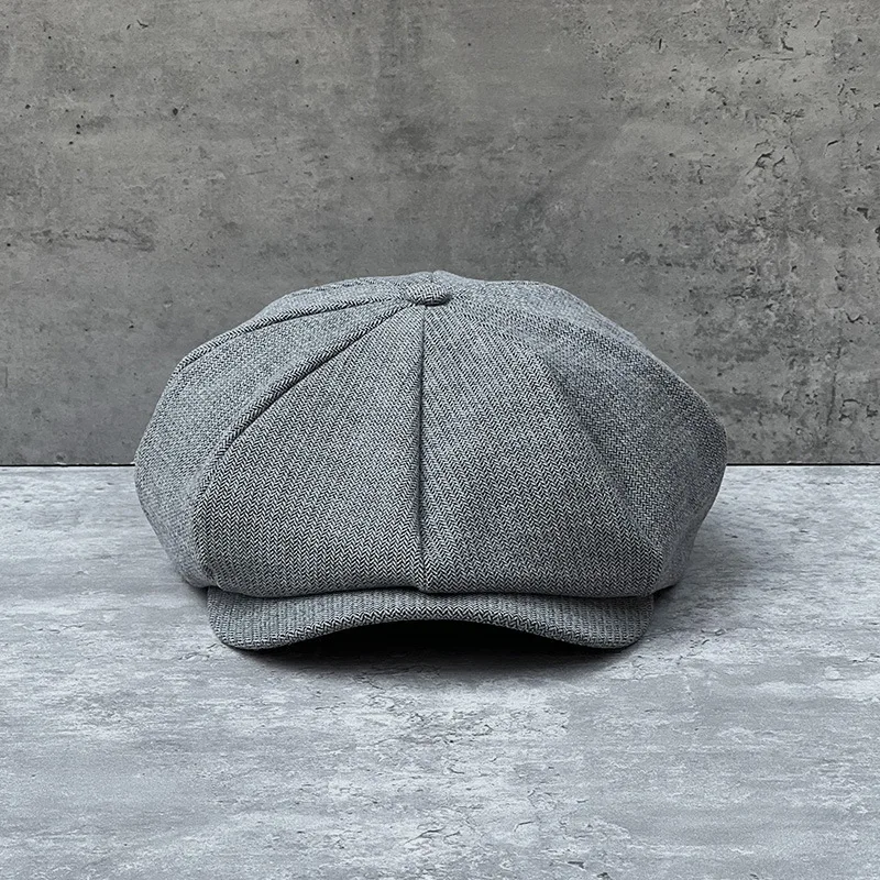 2023 Big Size Cotton Newsboy Caps Men Spring Summer Thin Breathable  Beret  Women Casual Hat Unisex Sweat Octagonal Hats 63CM