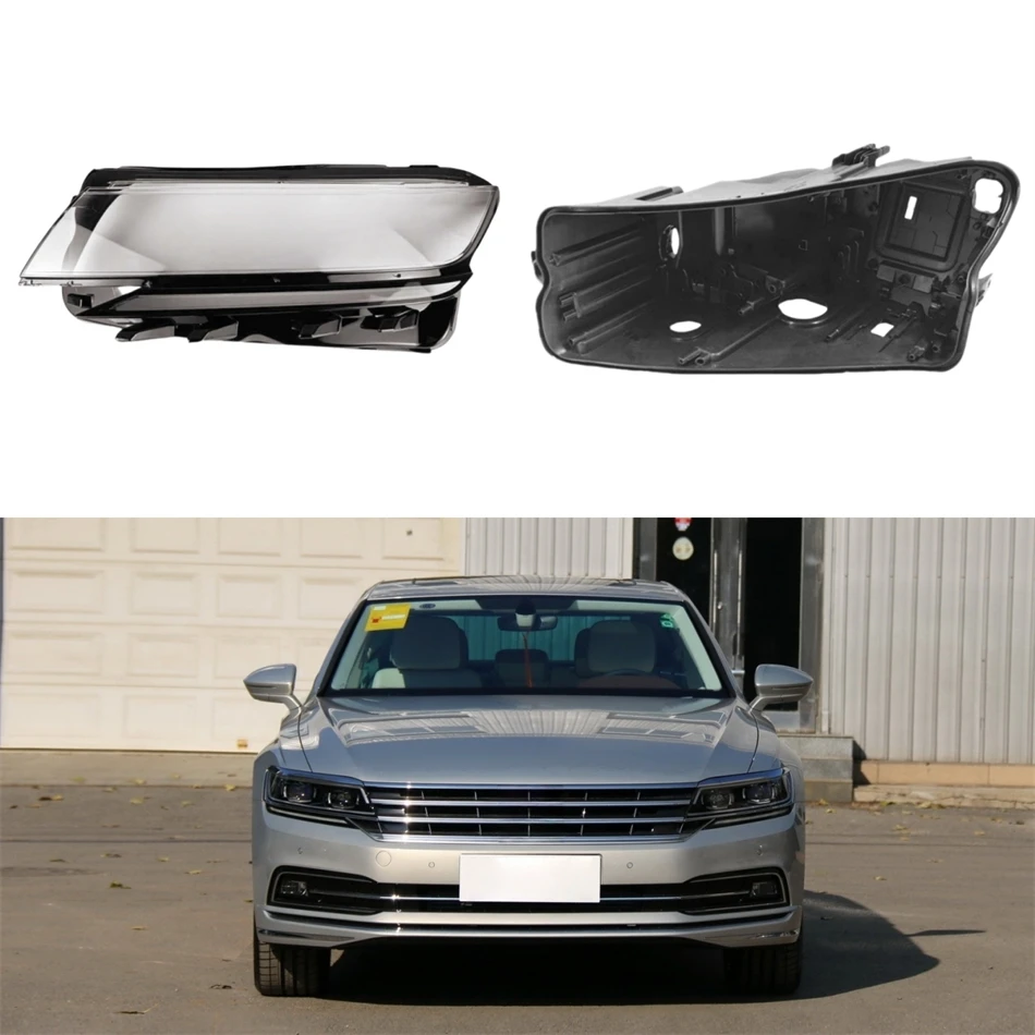 For Volkswagen VW Phideon 2016 2017 2018 2019 2020 2021 Car Base Head Lamp Shell Headlight Back Housing Holder Headlights Glass