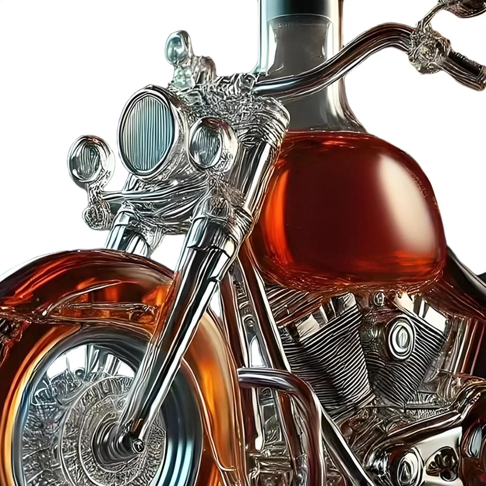 Decantador de Vino en Forma de Motocicleta, Decantador de Vino Tinto, Botella Divertida para Bebidas, Dispensador de Licor para Whisky y Champán