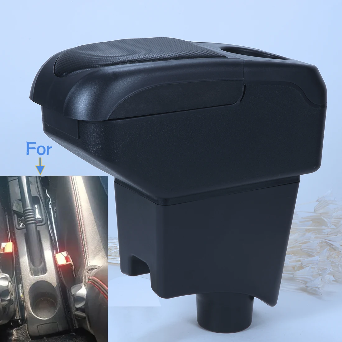 

For Renault Sandero Armrest Box For Dacia Sandero For Nissan Almera G15 Car Armrest For Lada LARGUS Auto Storage Box Arm Bracing