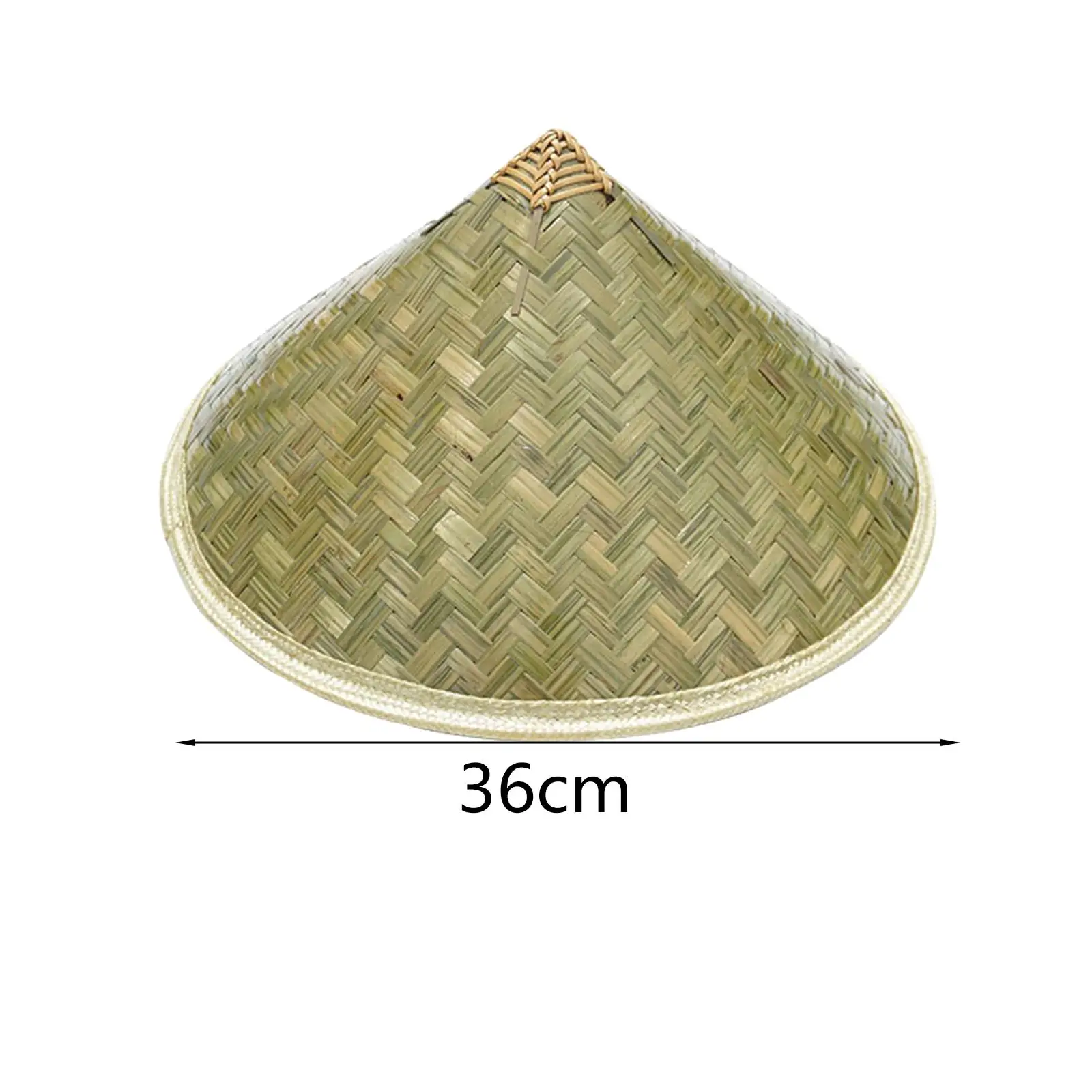 Bamboo Hat Cone Drawing Crafting Chinese Hat for Garden Summer Farming