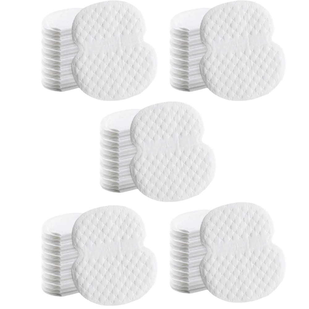 100pcs Breathable Material Underarm Sweat Pads Sweat Absorbing Core Self Adhesive Sweat Absorbing Pads Ultra Thin