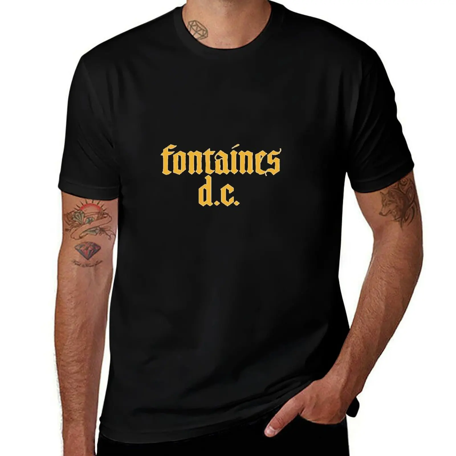 Fontaines D.C. Logo Tee T-Shirt cotton graphic tees new gifts and t-shirts custom t shirt fruit of the loom mens t shirts