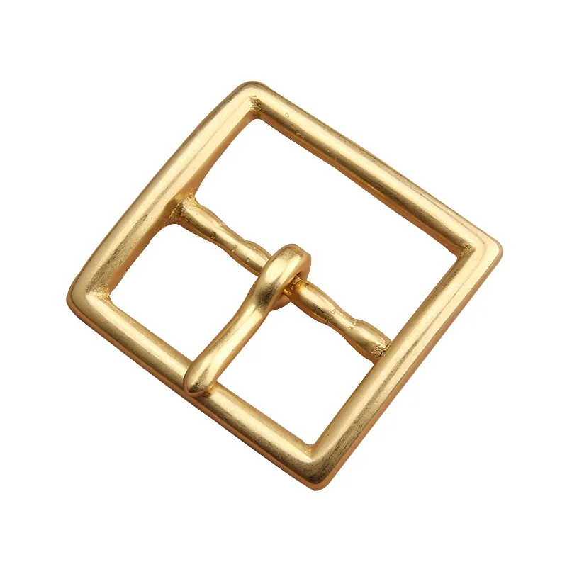 1pcs Solid Brass 40mm Belt Buckle End Heel Bar Buckle Single Pin Heavy-duty for Leather Craft Strap Webbing Dog Collar Quality
