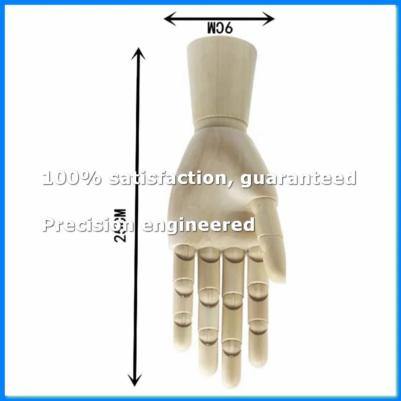 

Wood Artist Drawing Manikin Articulated Mannequin with Wooden Flexible Fingers 2 Pcs(10 Inches-Left Hand Right Hand)-A69M