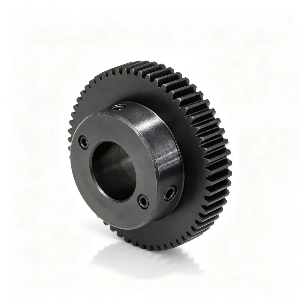 1M 43T Spur Gear with Boss Quenched/Stainless Steel Precision Bore 8-20mm Keyway Optional Black 1pc