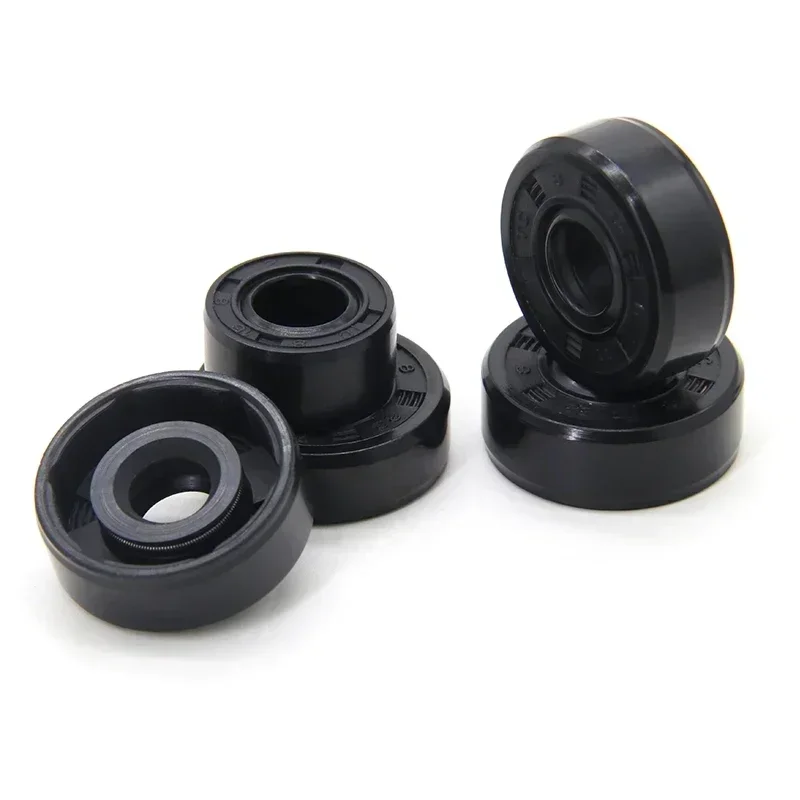 2/5/10pcs NBR Oil Seal ID 8mm TC-8*14/15/16/18/22*4/4.5/5/7/8mm Nitrile Rubber Shaft Double Lip Oil Seals Gasket