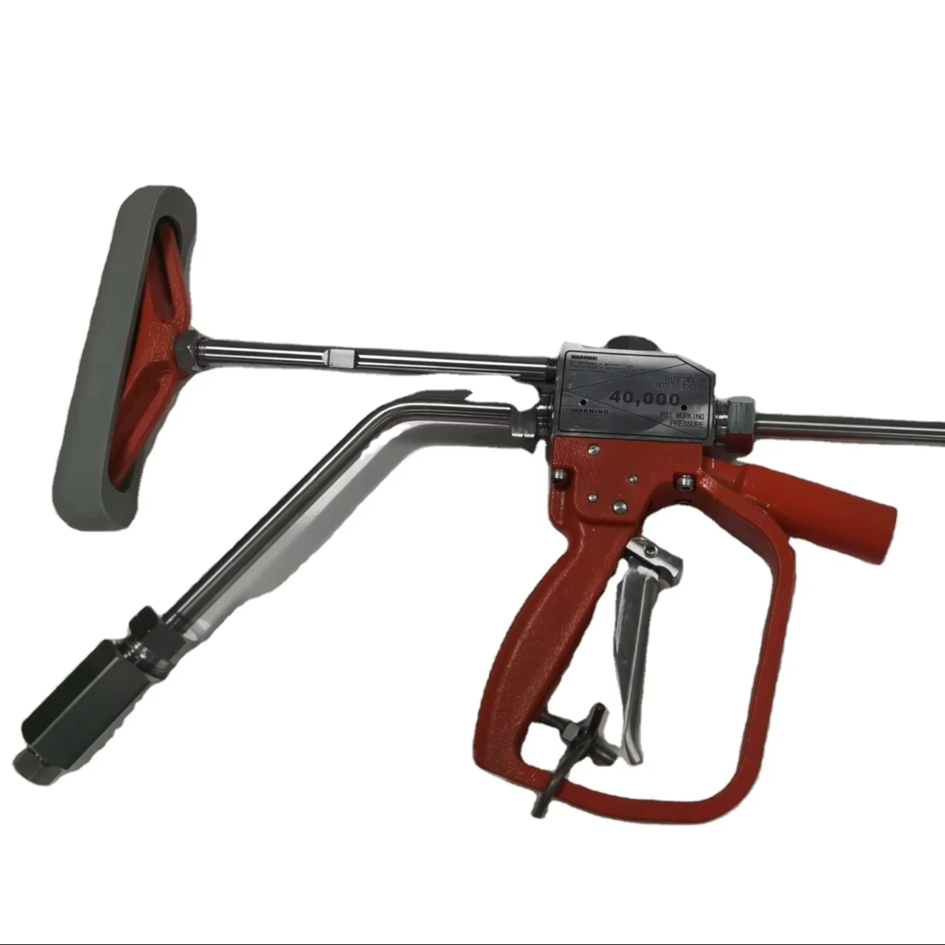 40kpsi High Pressure Hand Control Water Jet Blasting Cleaning Air-actuated Tornado Spraying Gun