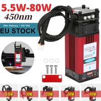 10/20/30W/40W Laser Module Laser Head 450nm Blue Lase for Laser Engraving Machine Wood Marking Cutting Tool Engraving Head CNC