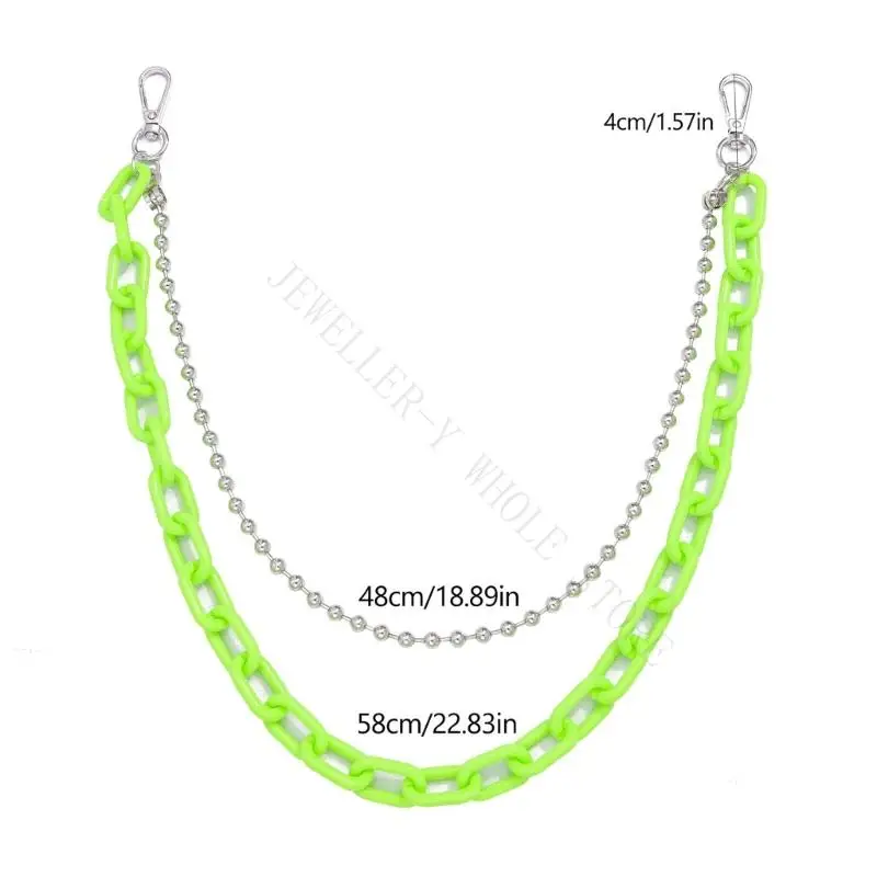 R7UF Fashionable Resin Waist Chain Suitable For Year Round Outfit Styling