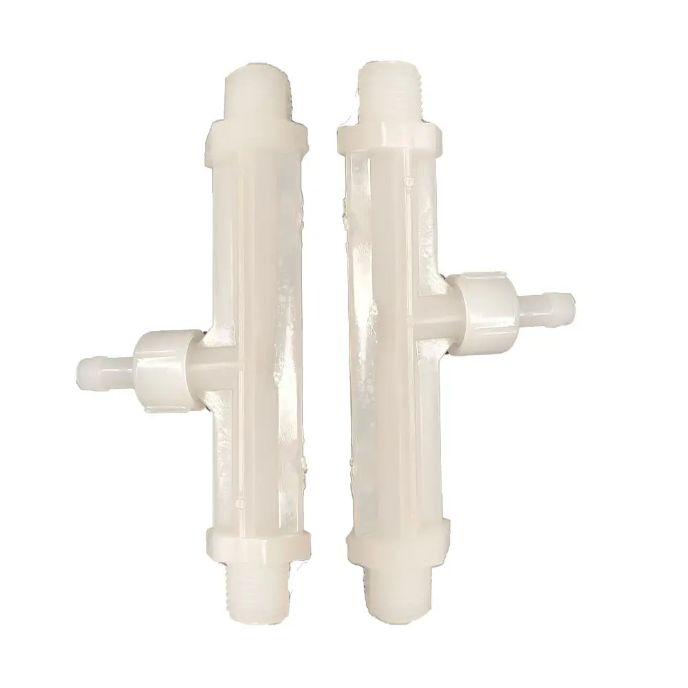 Spedizione gratuita 1/4 "iniettore Venturi PVDF con miscelatore valvola tubo ventu a prova di ozono XinOzone