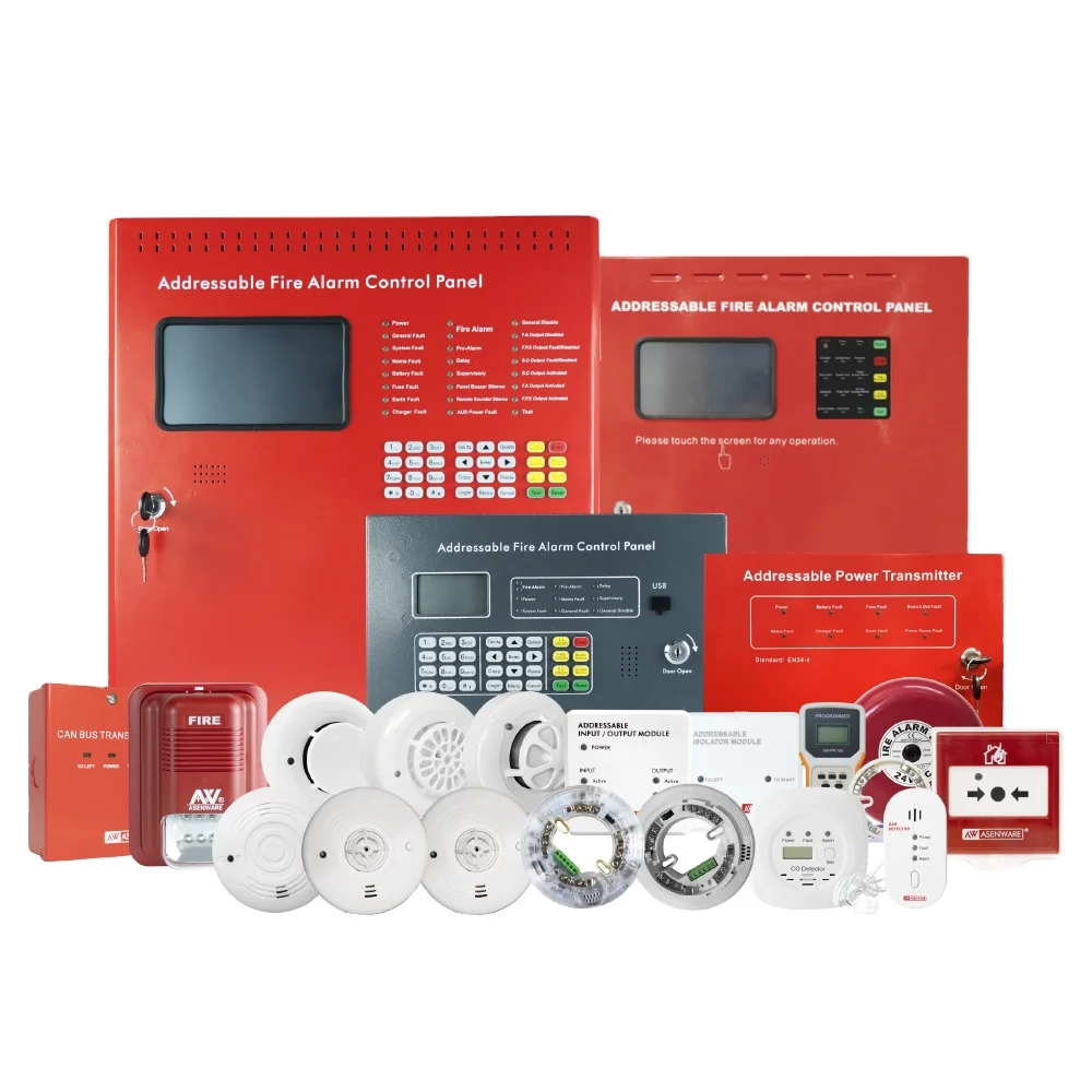 Easy to Use Wire and Wireless Addressable Fire Alarm Panel With Touchscreen Interface
