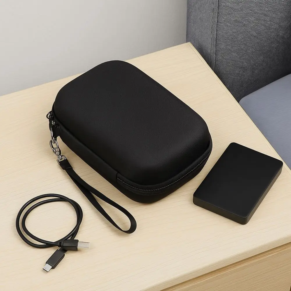 Large Capacity Travel Organizer Portable Double Layered Bag Organizer Hard Shell Digital Accessories Storage Bag Home