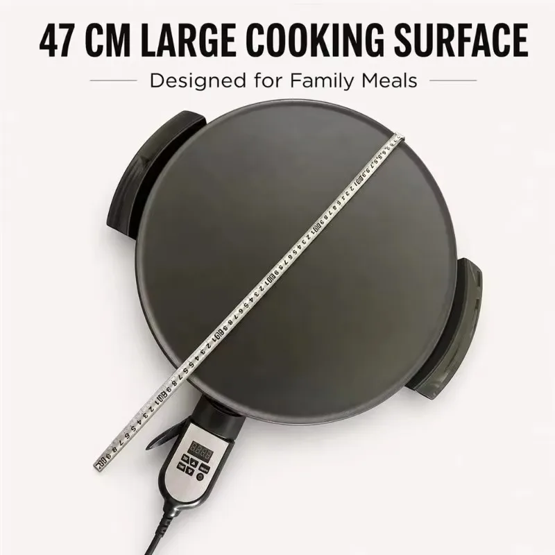 220-240V UK PLUG house-hold 47cm Mogogo Mitad Injera Maker Electric Griddle for Authentic Ethiopian Eritrean Enjera