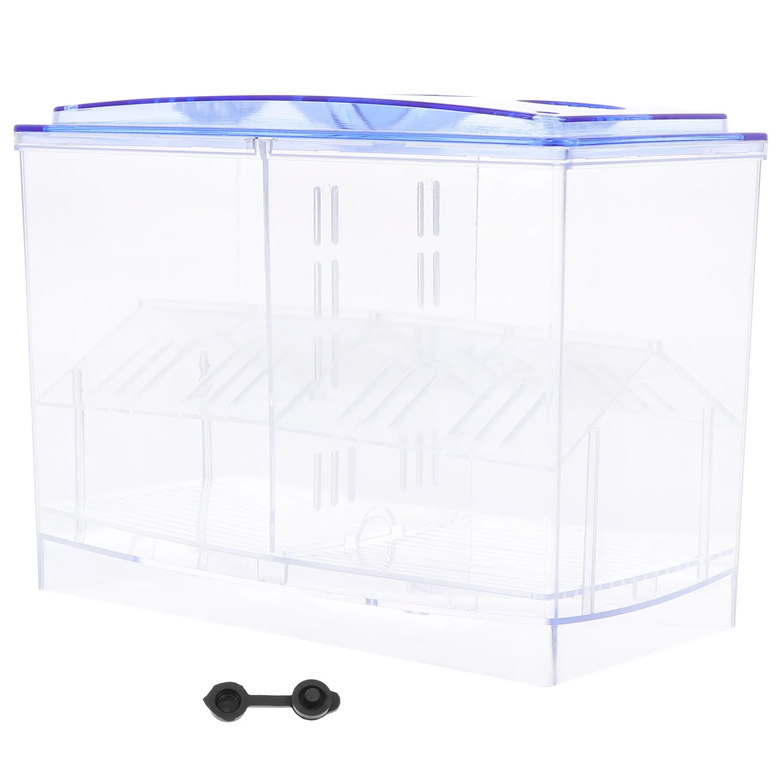 1Pcs Double Layer Fish Breeding Box Transparent Separated Spawning Incubator for Viviparous Fish Fry Hatching and Juvenile