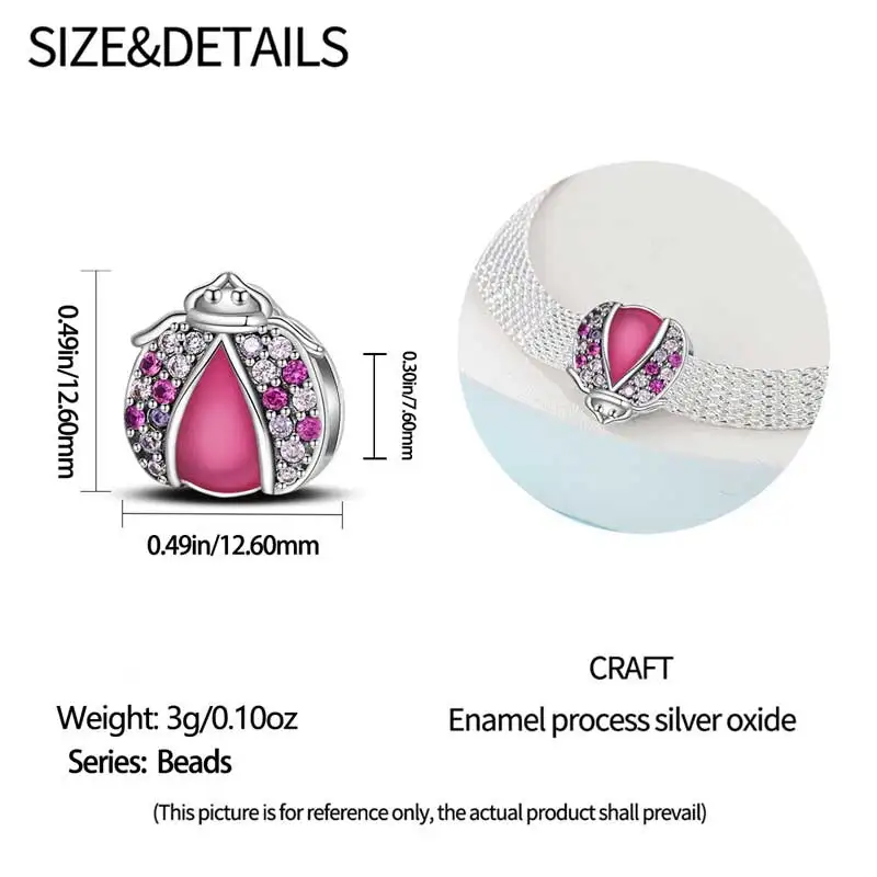 New In Silver Color Flat Bead Series-Pink Shell Beads Fit Pan Reflexions Bracelet DIY Charm Pendant Woman Jewelry Hot Sale