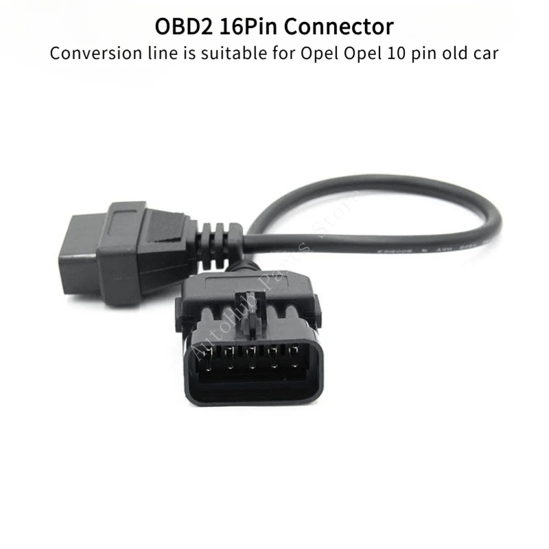 

Линия преобразования 16-контактного разъема OBD2 подходит для 10-контактного старого автомобиля Opel Opel