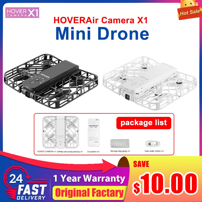 Hover Camera X1 HOVERAir x1 Ultra-Light Foldable Portable Unlock Advanced Shots Drones Revolutionary Flying Camera Mini Drone