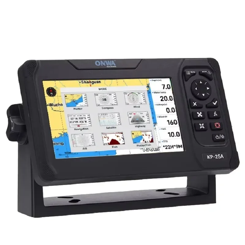 Marine GPS Chart Plotter Fish Finder Navigation System Waterproof Nautical Sea Boat Fishing Equipment for Sailors Anglers