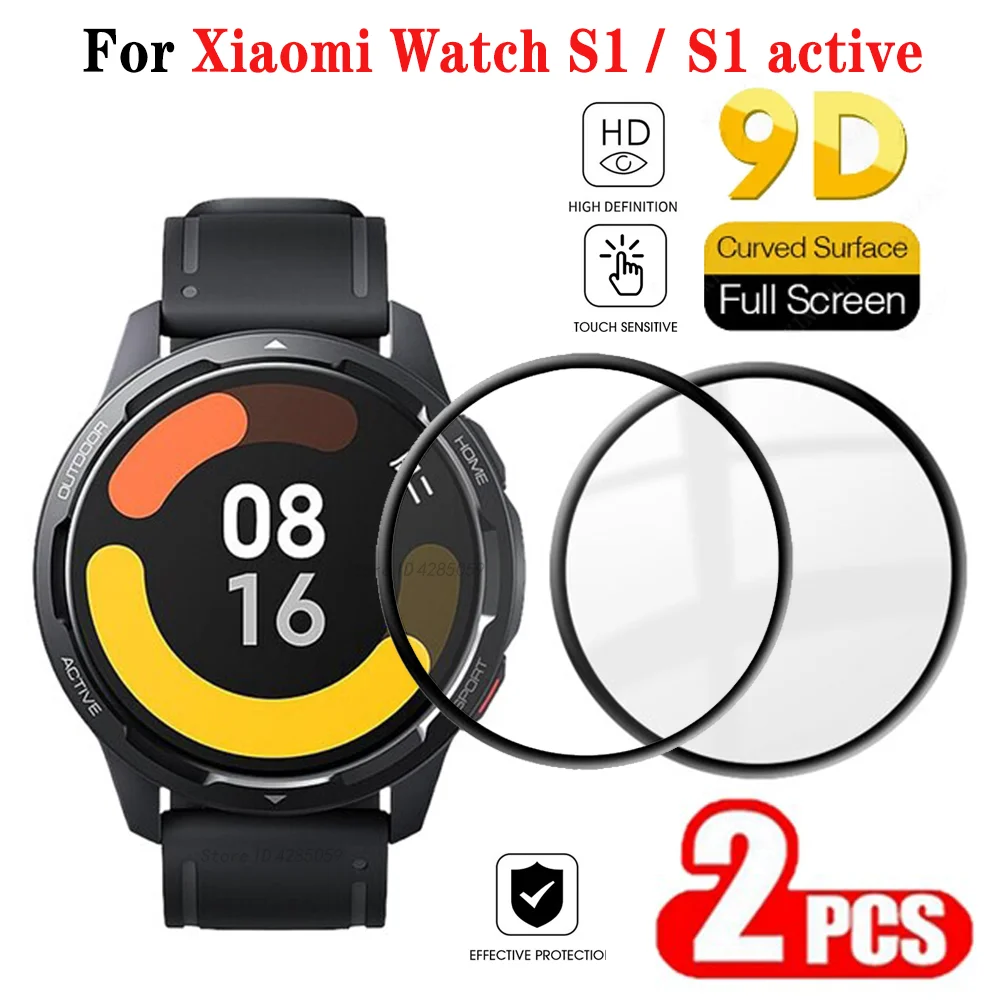 For Xiaomi watch S1 Active Tempered Glass Cover HD Screen Protector Anti-scratch Film for Mi Watch S1/S1 Pro/Color 2 Accessories