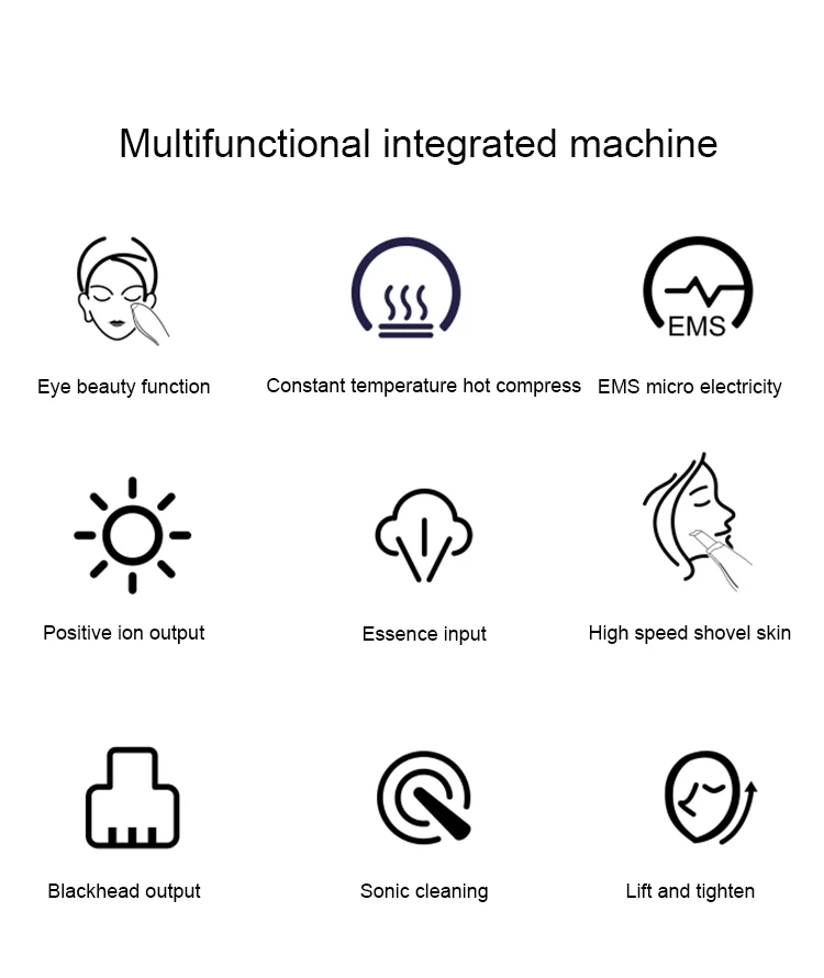 スマートライブラリーディープクリーニング充電式家庭用ソニックフェイシャルスパチュラピーリングマシン黒ずみ除去フェイス超音波スパチュラ