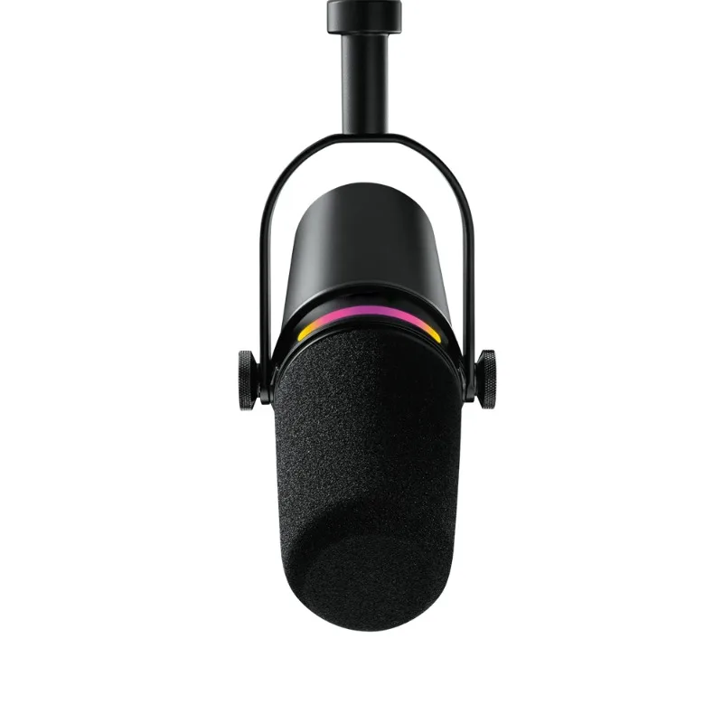 Shure MV7+ Dynamic Podcast Microphone with Voice Isolation Studio-Quality Streaming LED Panels for Broadcast and Streaming view 4