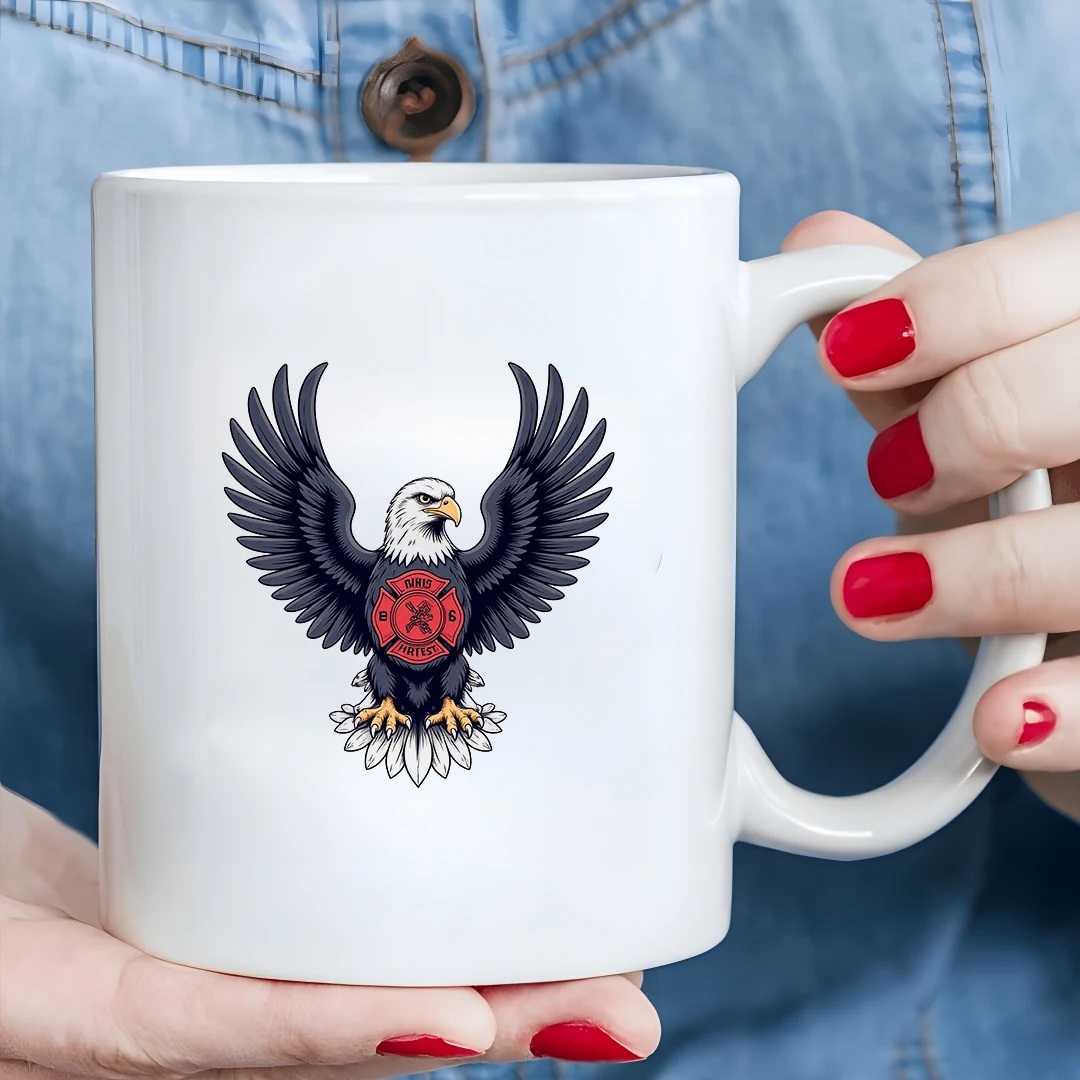 كوب سعة 11 أونصة + كارتون فاير إيجل + كوب شرب للأطفال هدية عيد الميلاد كوب مكتب عائلي