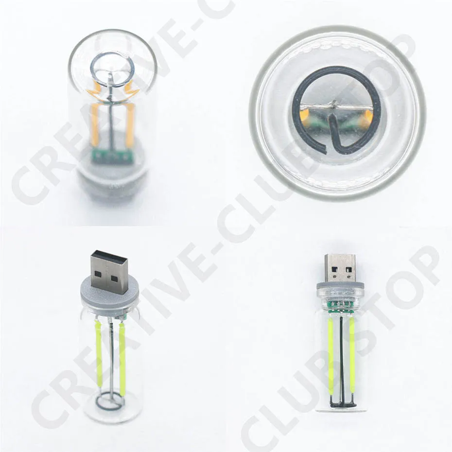 USB Touch Control LED Nachtlicht Atmosphäre Licht Edison Glühbirne Glühlampe LED Filament Glühbirne Schlafzimmer Dekoration DIY – Detail 2