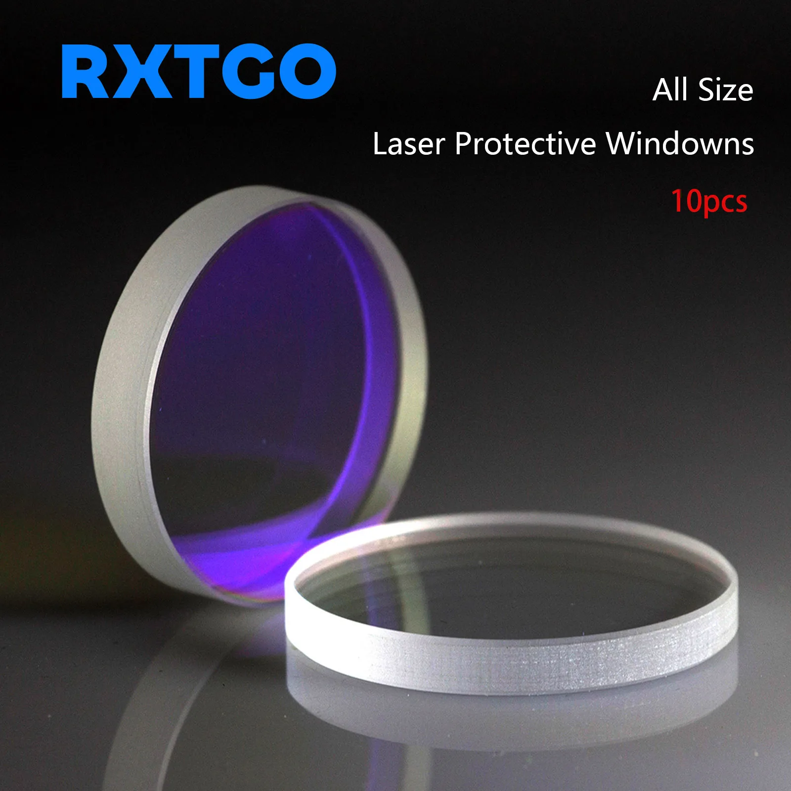 10PCS Laser Protective Windows Lens 18x2 20x2 34x5 37x7 for  Fiber Cutting Head Parts