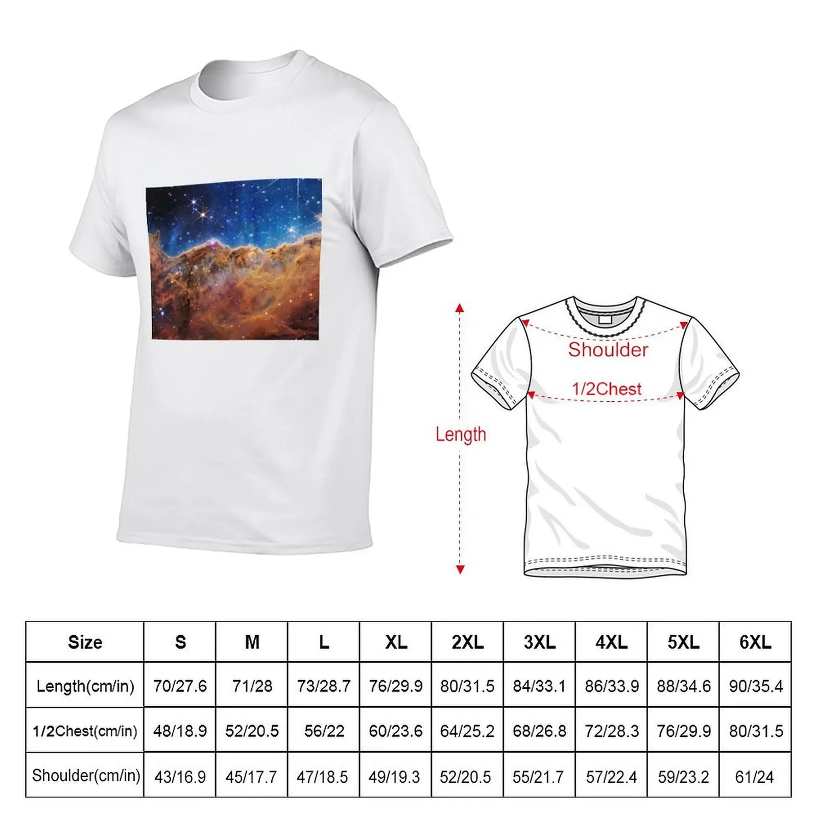 Cosmic Cliffs | Carina Nebula | NGC 3324 (James Webb Space Telescope/JWST) T-Shirt