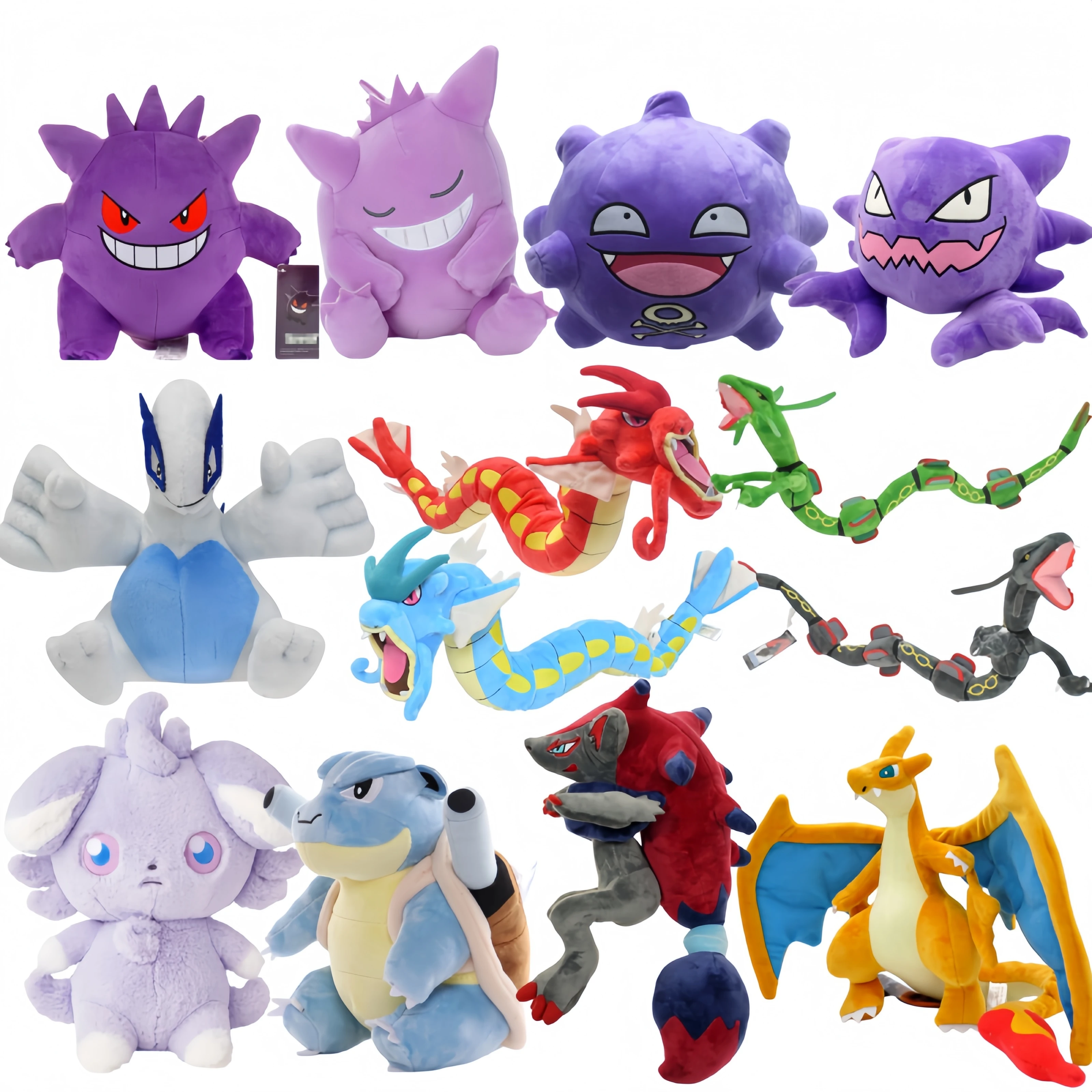 Pelúcia Original Gengar Haunter Koffing Zoroark Charizard Lugia Espurr Sprigatito Blastoise Rayquaza Gyarados Sprigatito