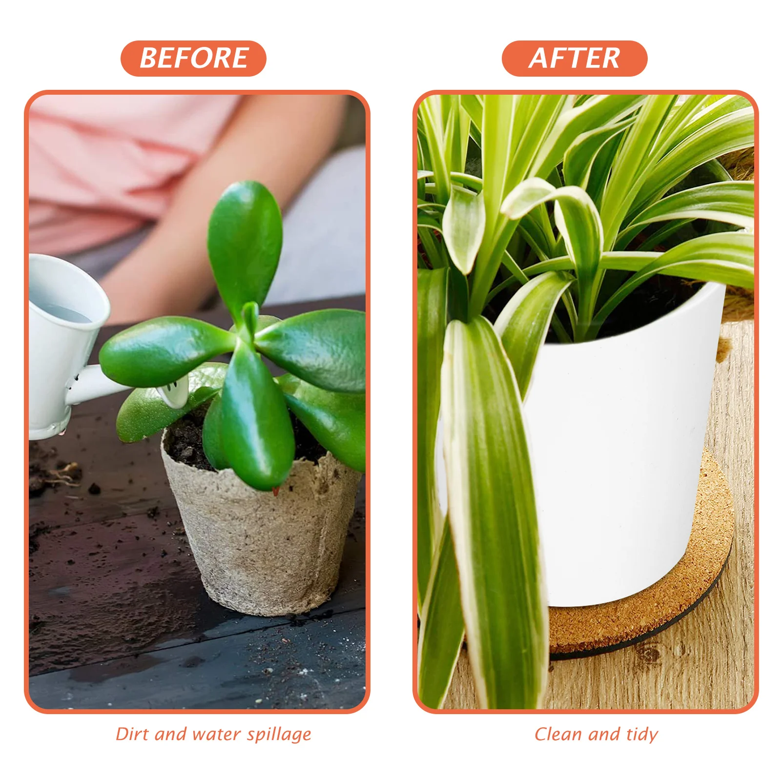 

5Pcs Creative Flowerpot Set High-Grade ABS Material Durable Gardening Flowerpots Home Garden Accessory Plastic Flowerpots