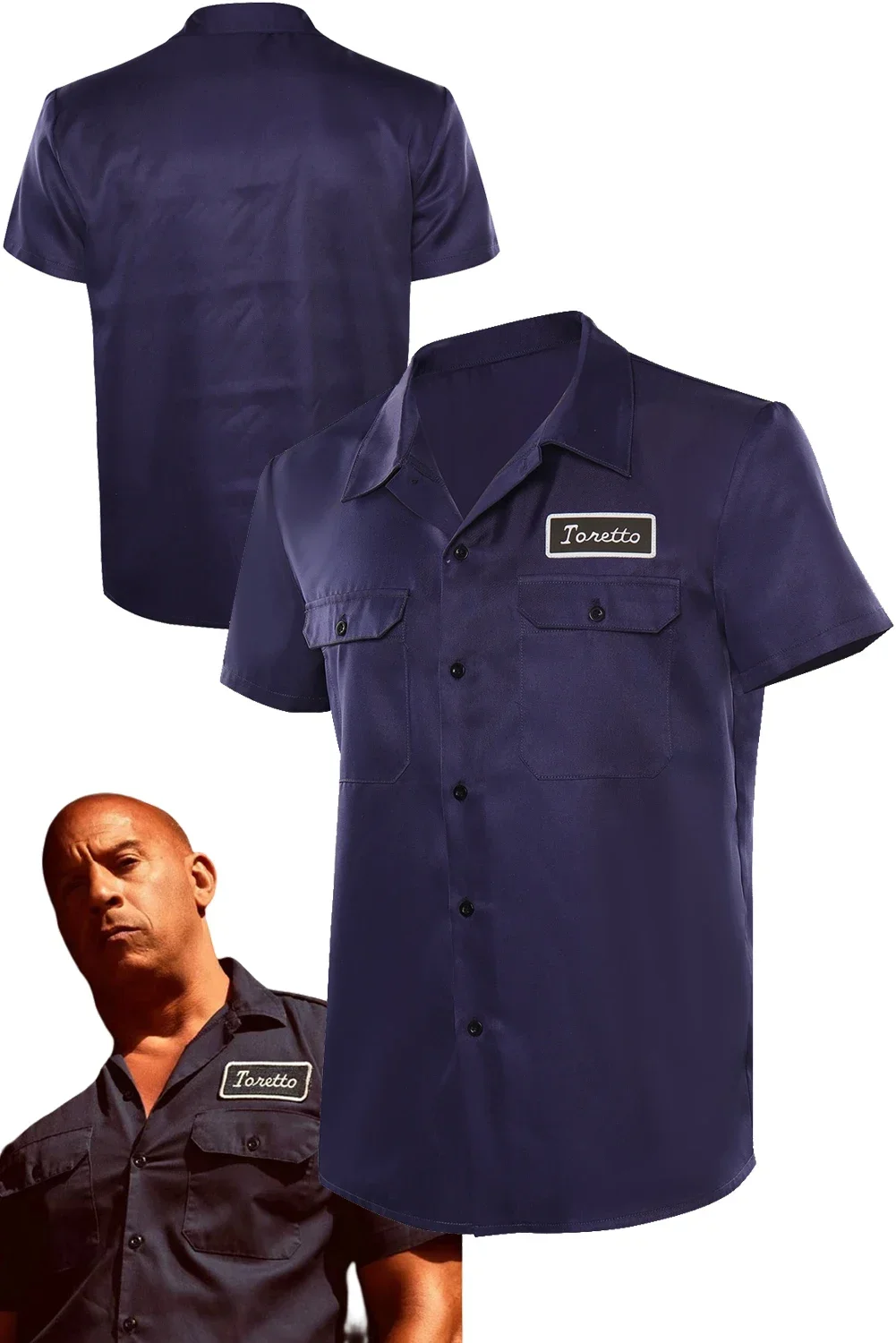 Movie Fast Furious X Roleplay Fantasia Dominic Toretto Cosplay T Shirt Men Costume Fancy Dress Cloth For Disguise Role Playing