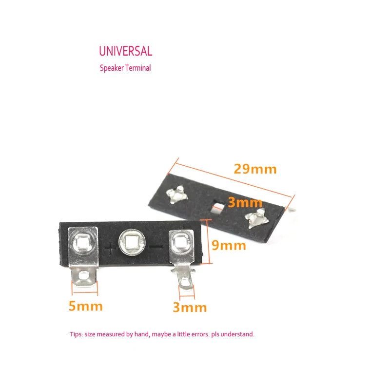 

50pcs/Lot Speaker Cable Connector Copper Silver Plated Lug Horn Lead Tab Lead Terminal Soldering Lugs Wholesale