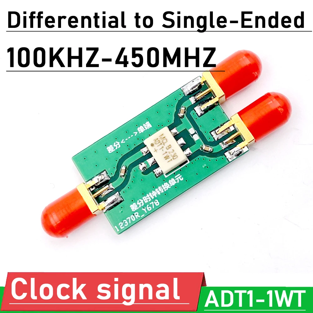 100KHZ-450MHZ Differential to Single-Ended Converter ADT1-1WT Clock signal for HAM radio Amplifier RF signal conversion drive