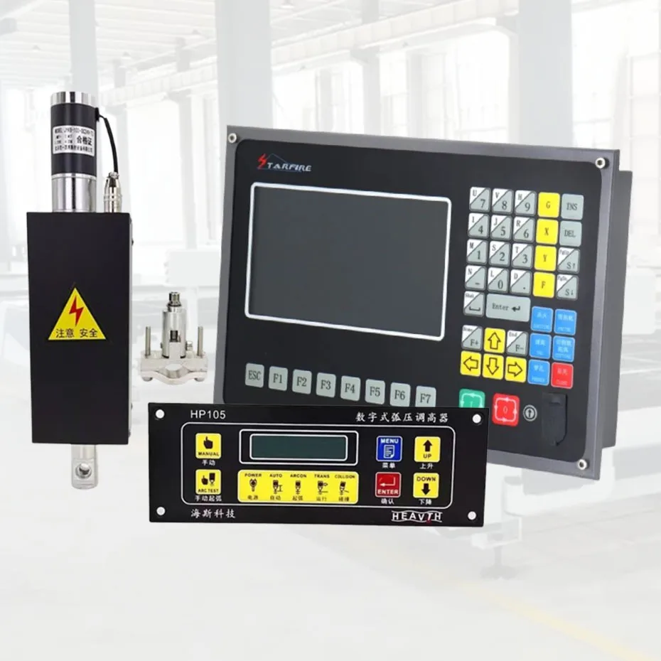 

SF-2100C plasma 2-axis system kit+THC HP105 torch height controller+JYKB-100-DC24V-T3 CNC lifting body remote control SF-RF06A