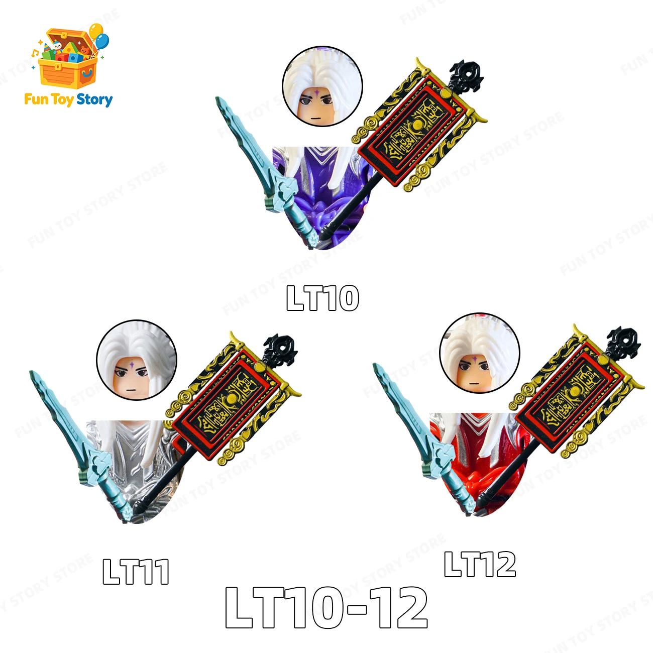 LT10-12 Nouveau roman chinois Xianxia Wang Lin, figurines de construction à assembler, jouets, objets de collection, cadeaux pour les personnes