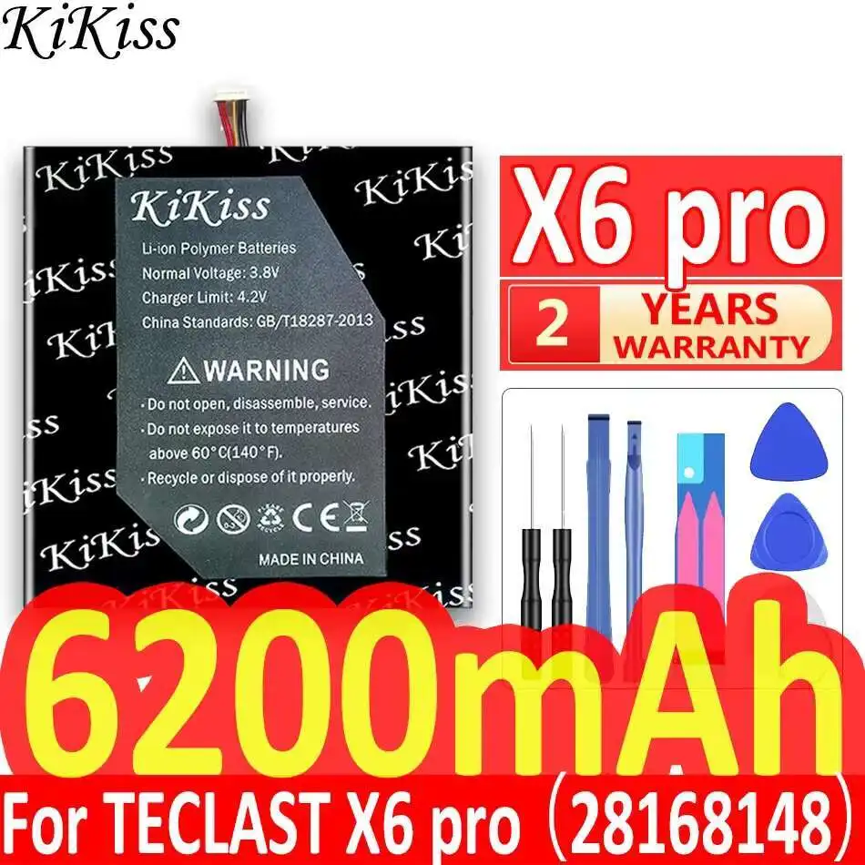 

6200mAh Laptop Battery Stable For Teclast X6 Pro X6pro 28168148 28168148 Ver. 10 Pin 7 Lines Fast Charging